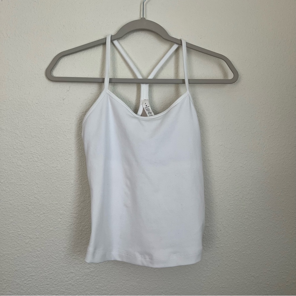 Lululemon Align Tank in White Cropped Sz 6